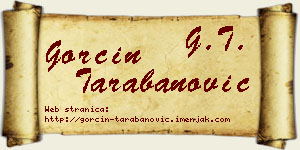 Gorčin Tarabanović vizit kartica